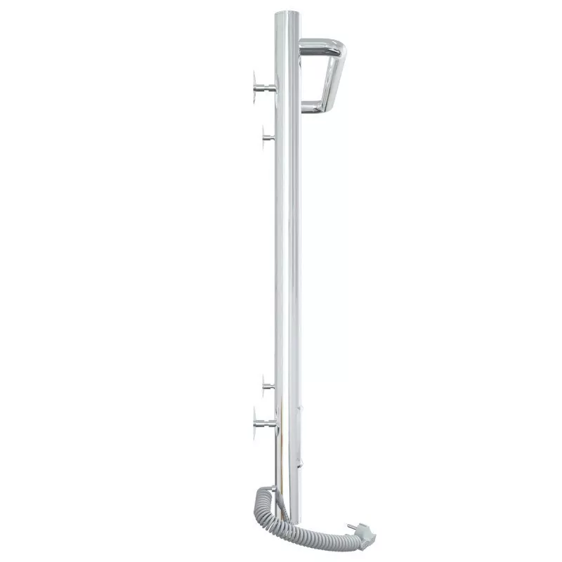 Полотенцесушитель электрический Laris Прайм П6 ЧК 400х600 левый, хром