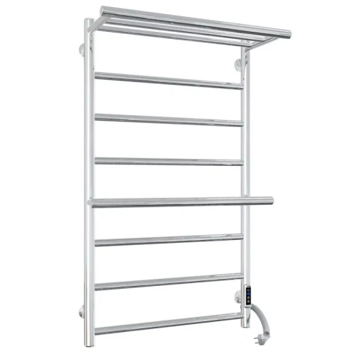 Полотенцесушитель электрический Laris Лавина П9 500х800 с полкой, правый, хром от магазина Vanna-Vanna.ru!