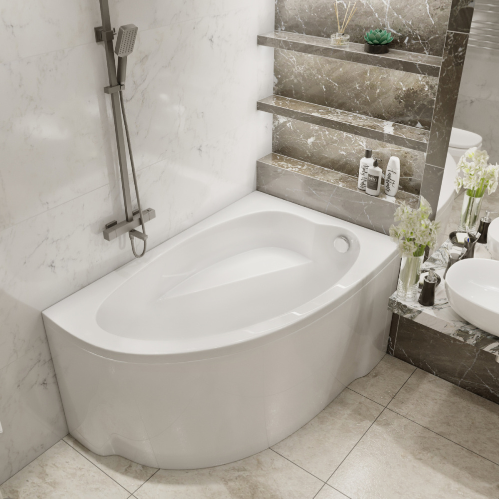 Комплект (3в1) Акриловая ванна TIMO IVA1610R 160*100*70+Каркас + Слив-перелив от магазина Vanna-Vanna.ru!