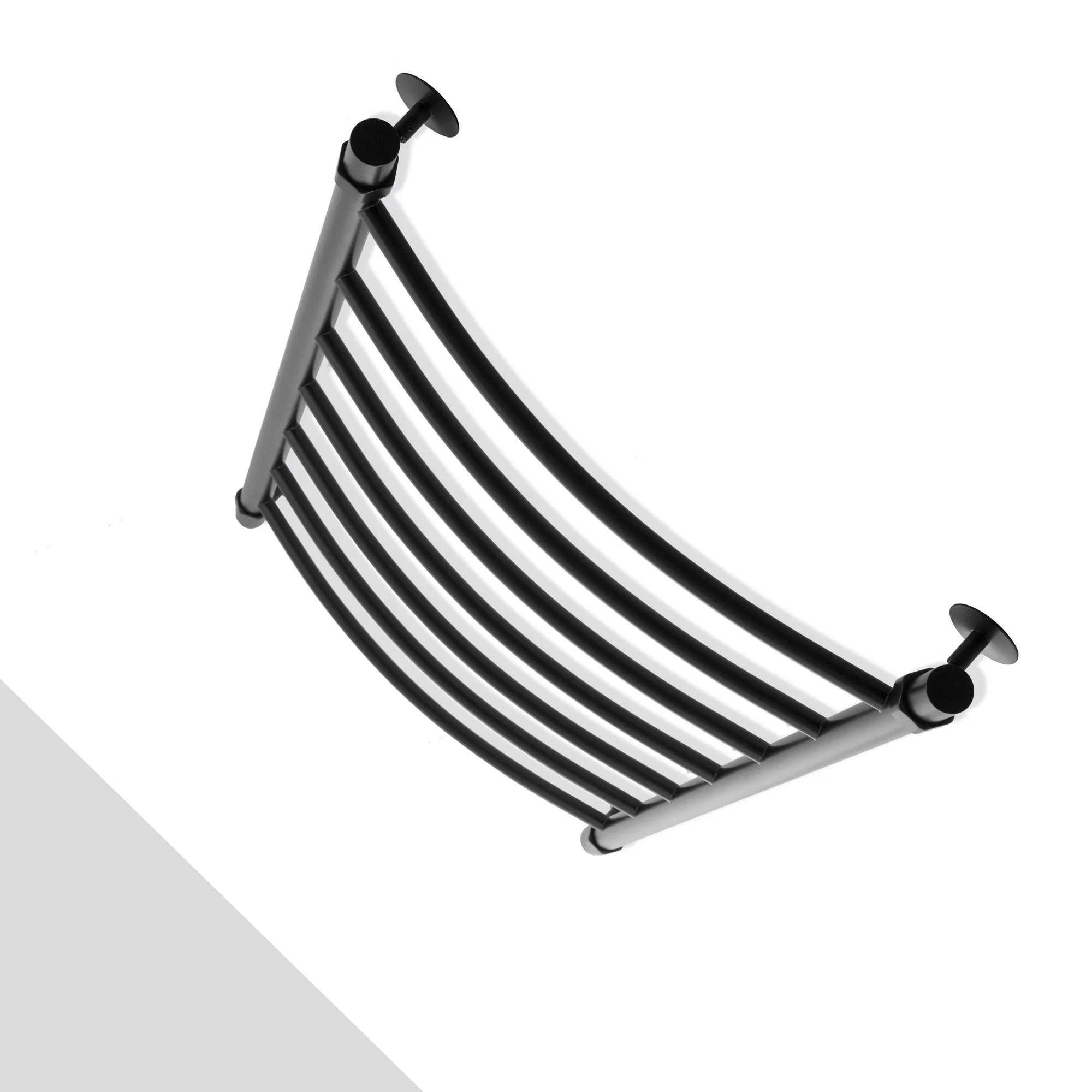 Полотенцесушитель водяной Energy Classic 1000x500 черный матовый, тип "лесенка", нержавеющая сталь, подключение 3/4"