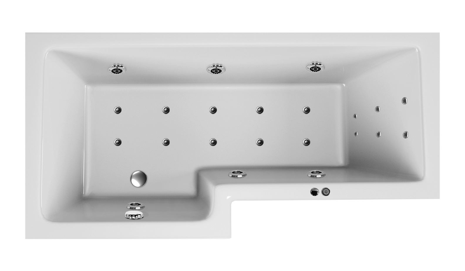 Ванна акриловая Vayer Options 165х85 R правая