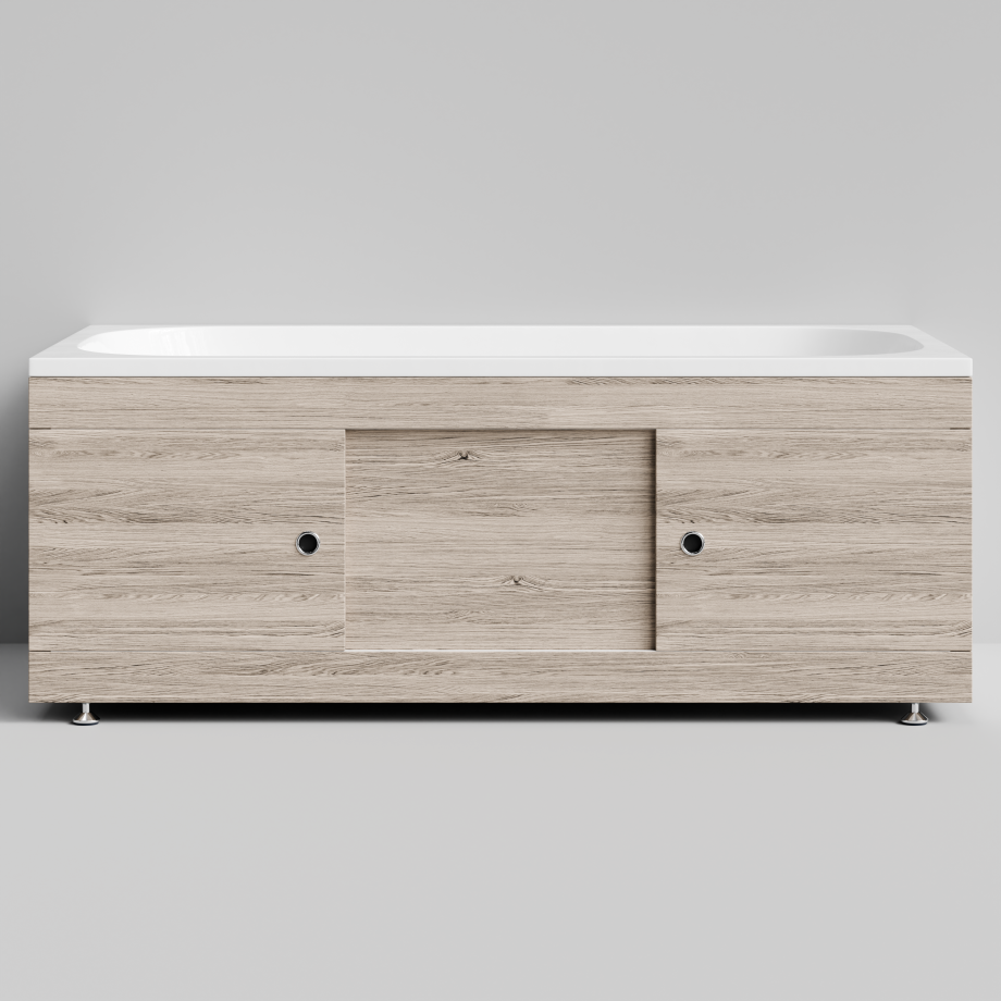 Экран под ванну Vod-ok Купе 150 раздвижной Дубослив ореховый светлый