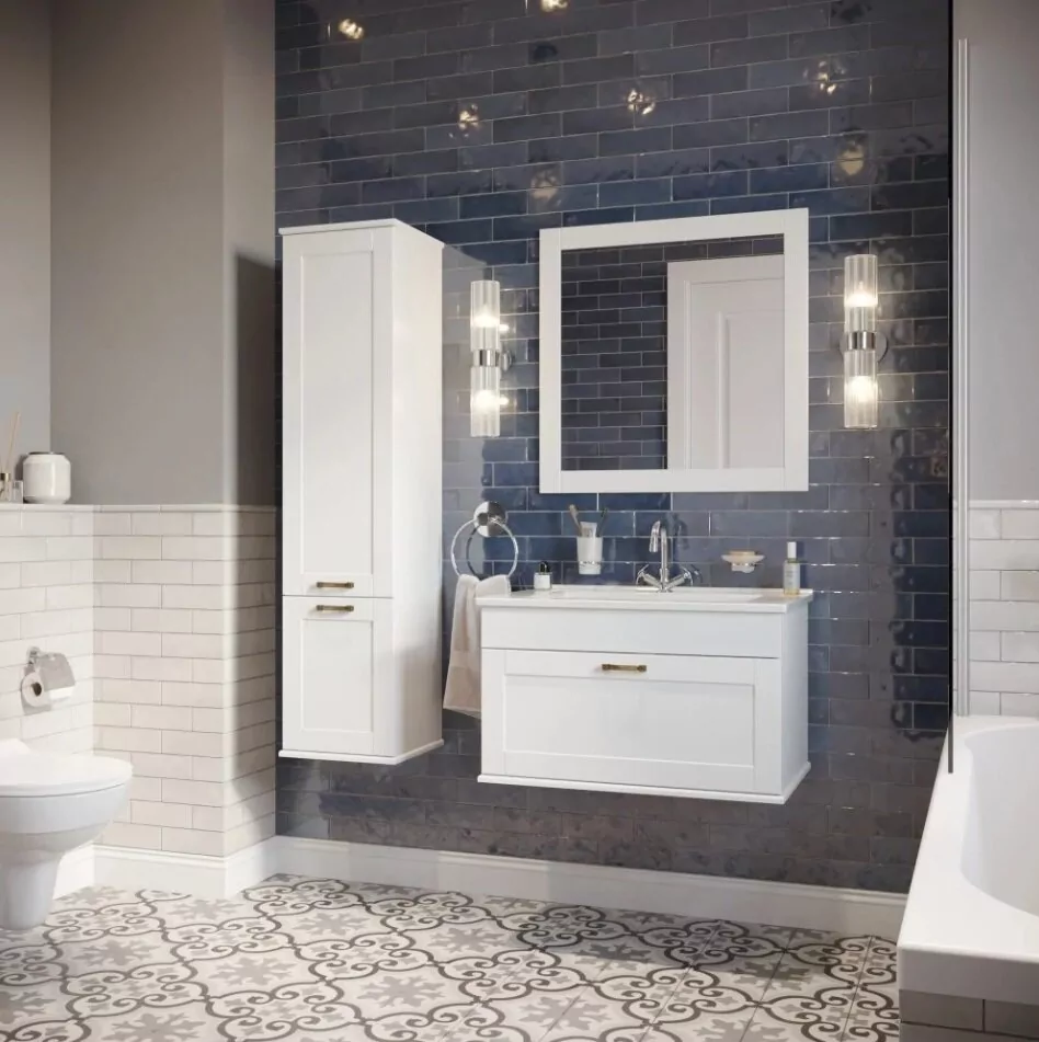 Пенал Sanflor Ванесса 35 L подвесной, белый