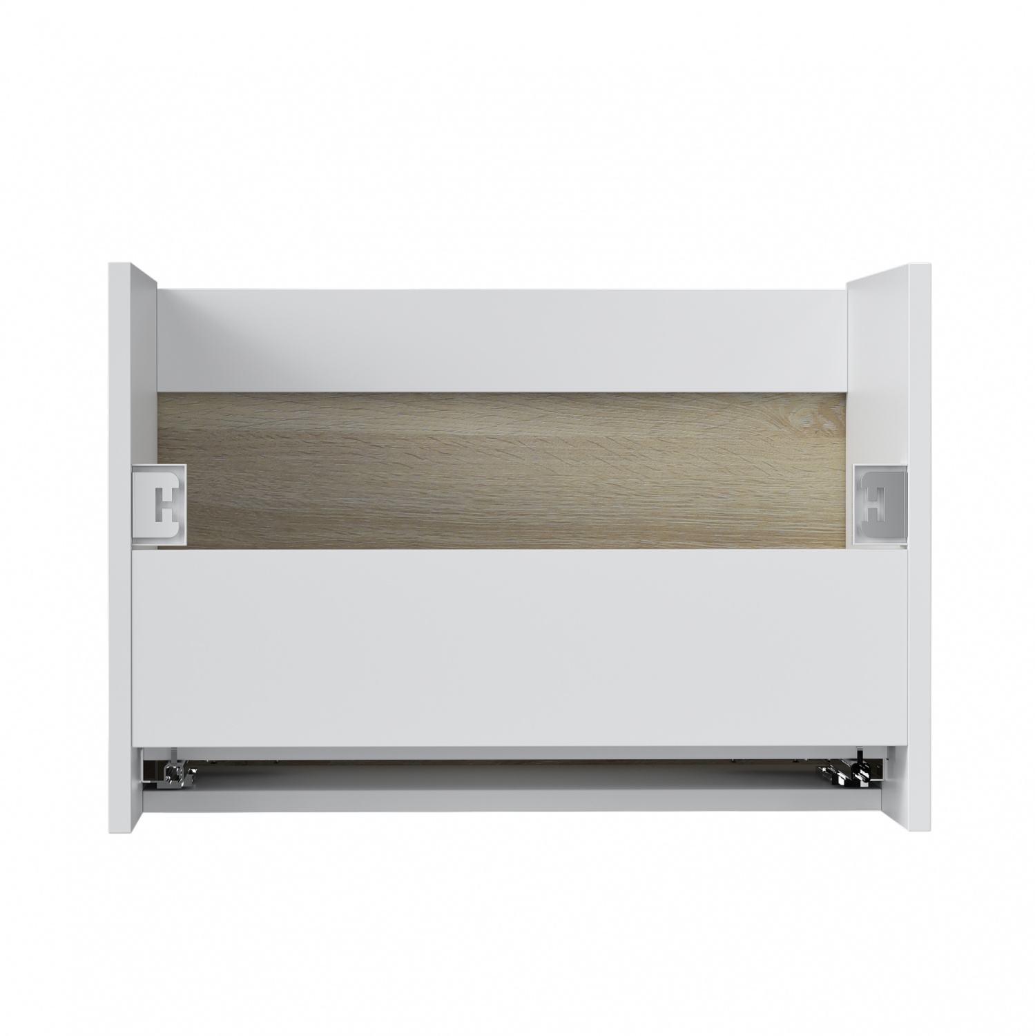 Тумба подвесная Vigo Cross 600-0-1 с раковиной Como 60, 1 ящик, дуб давос/белый