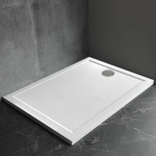 Душевой поддон Veconi Pietra W, 1200x900x30, искусственный камень, белый от магазина Vanna-Vanna.ru!
