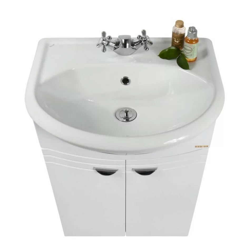 Мебель для ванной Vod-ok Эльба 50 комплект, напольный, белый