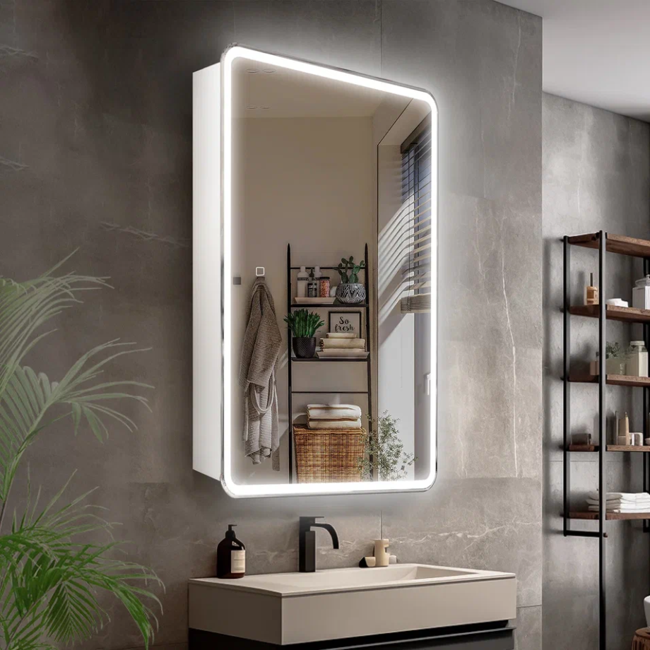 Зеркало-шкаф Style Line Каре 40 свет, сенсор, универсальное