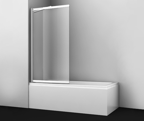 Стеклянная шторка WasserKraft Main 41S02-100L Matt glass Fixed профиль профиль хром Стеклянная шторка WasserKraft Main 41S02-100L Matt glass Fixed профиль профиль хром
