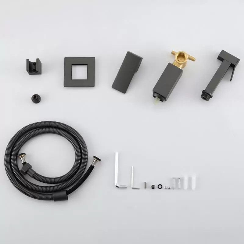 Смеситель с гигиеническим душем BochMann RESIA GR CK-P11GR серый