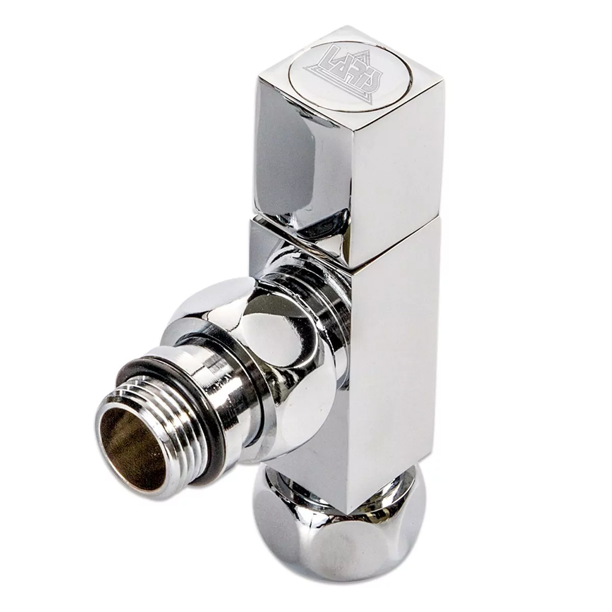 Вентиль угловой Laris 3/4"х1/2" г/ш хромированный для п/с квадратный LX 855SCH0504 2 шт.