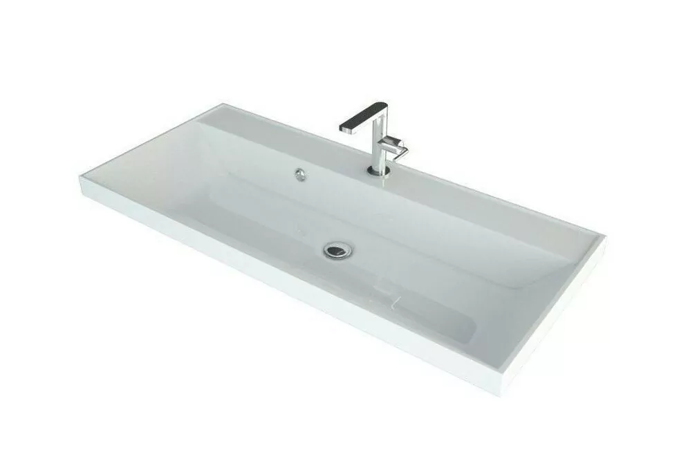 Тумба подвесная Vod-ok Тач 90 2 ящика с раковиной Classica 90, белая + 13 цветов