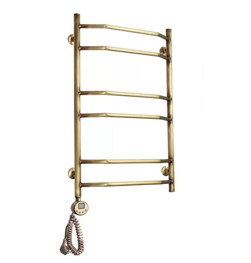 Полотенцесушитель электрический Domoterm Лаура П6 500x800 АБР EL, античная бронза