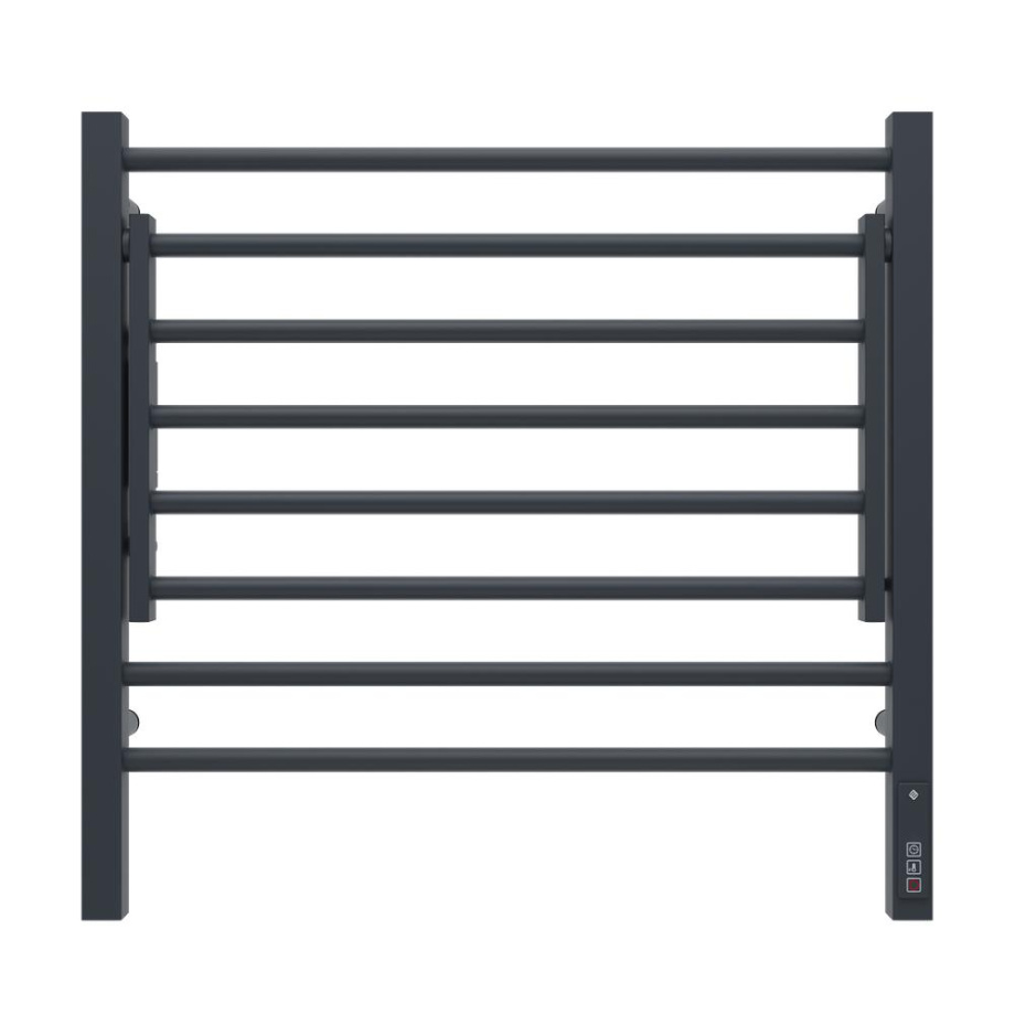 Полотенцесушитель электрический с полкой Terminus Горизонт П8 60х60 КС, черный муар