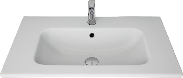 Тумба с раковиной подвесная Dreja Euphoria 80 см, белый