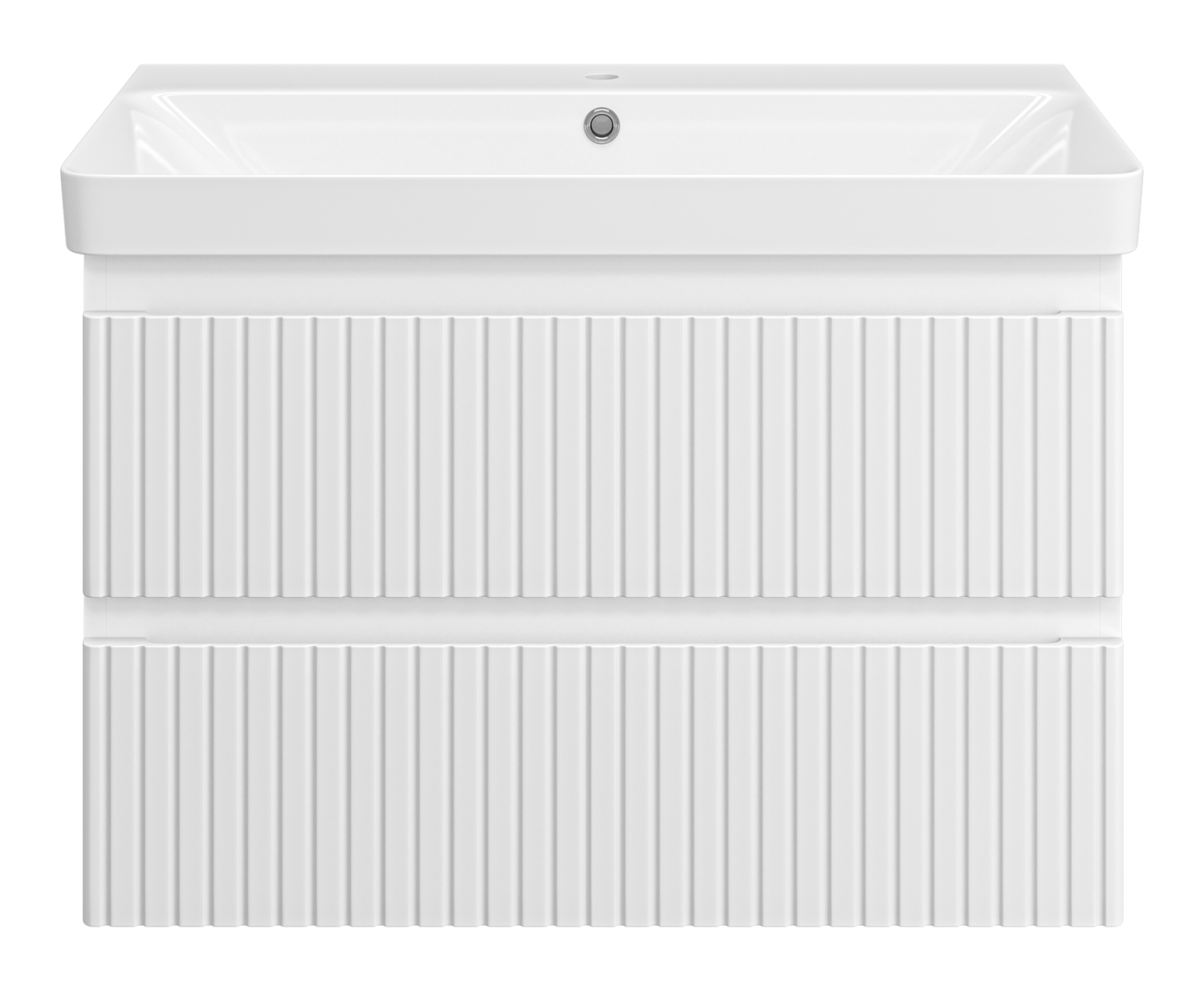 Тумба с раковиной Brevita Victory 80 подвесная, белый