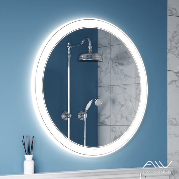 Зеркало Alavann Solis 80 свет, антизапотевание, сенсор