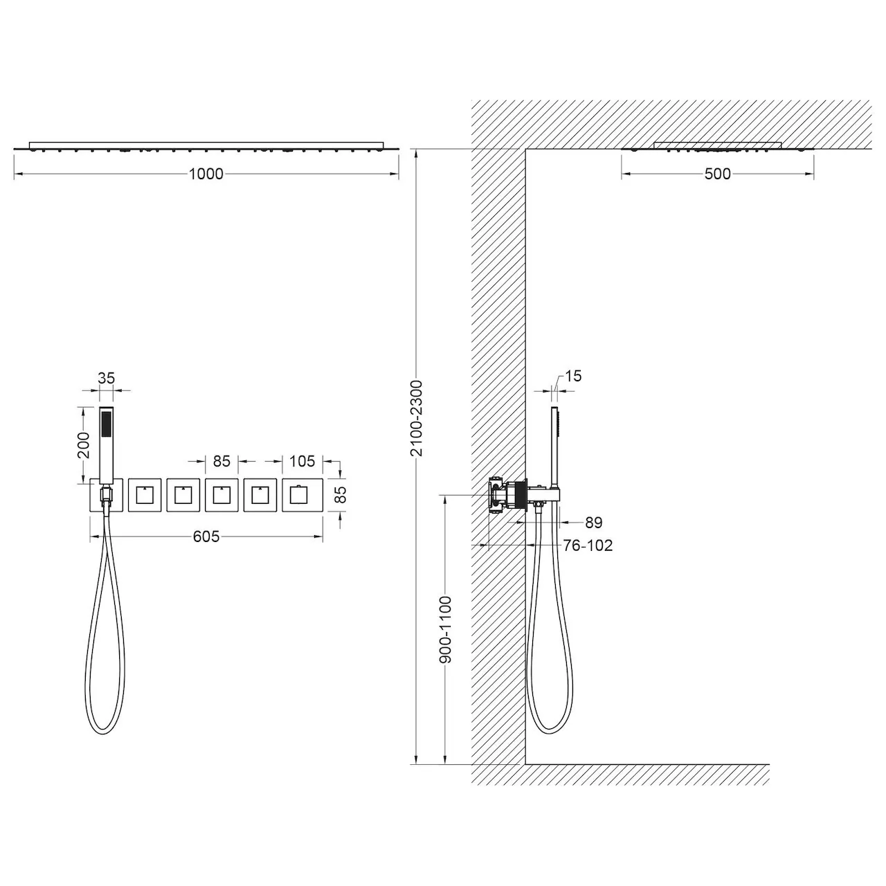 Душевой комплект Timo Petruma SX-5329/00SM хром