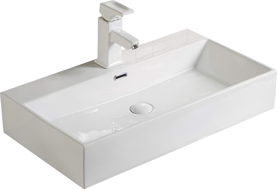 Раковина SantiLine SL-1093 накладная, белая