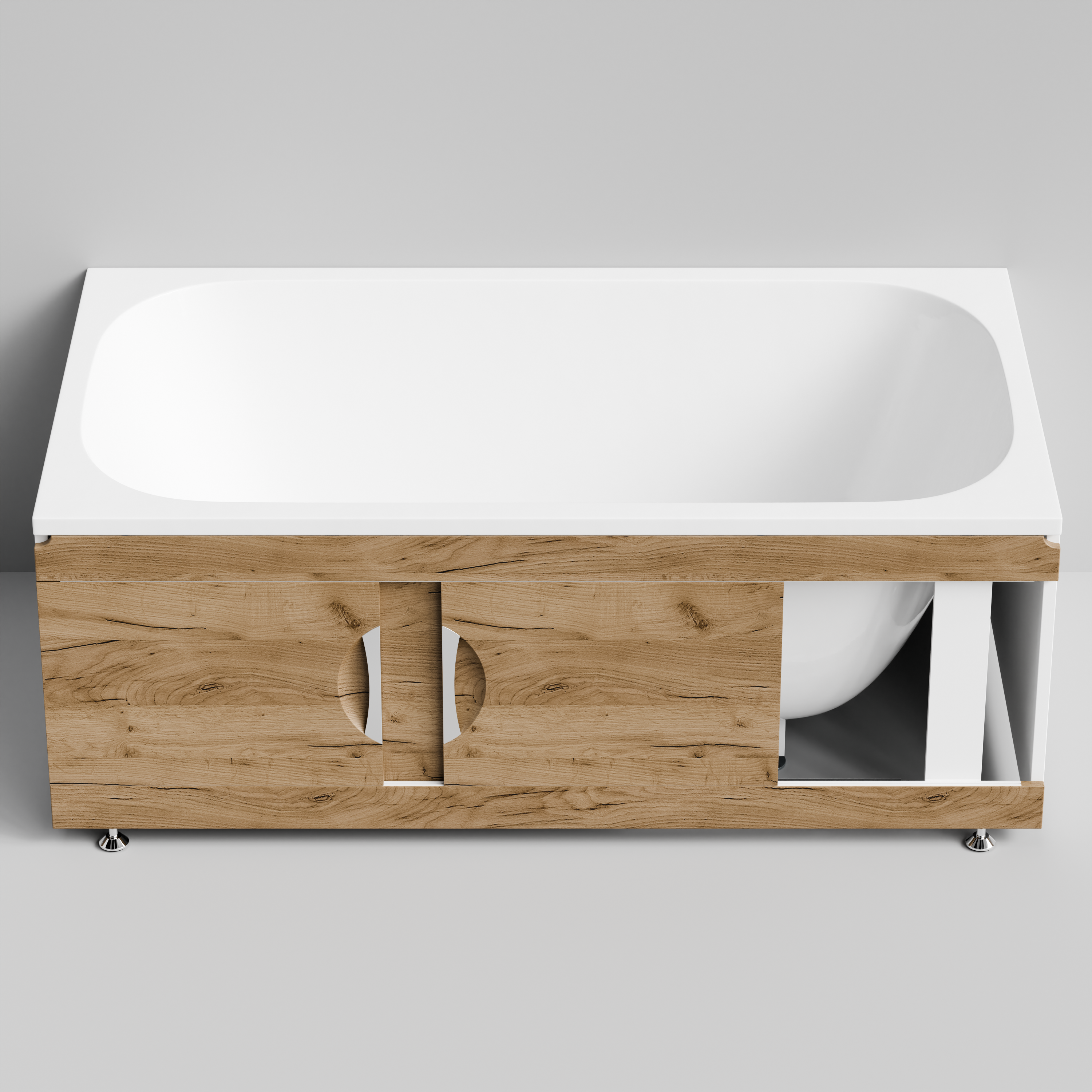 Экран под ванну Vod-ok Топ 150 раздвижной Дуб Тортуга