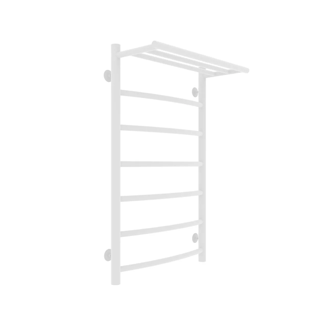 Полотенцесушитель водяной Laris Классик П7 500х800 с полкой, белый матовый