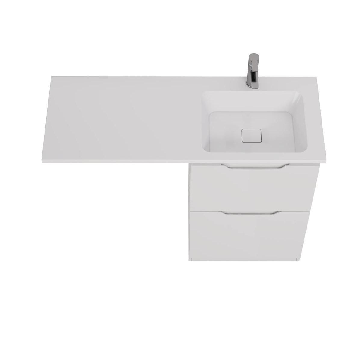 Тумба с раковиной напольная Dreja Bona 60 см, белый