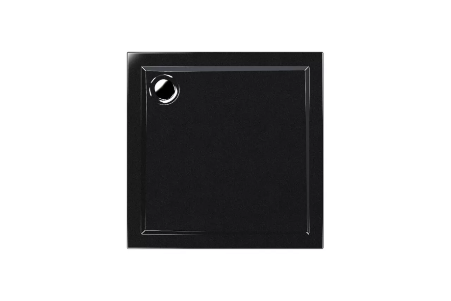 Поддон для душа Метакам Apart Black 90х90 квадратный, акриловый, черный