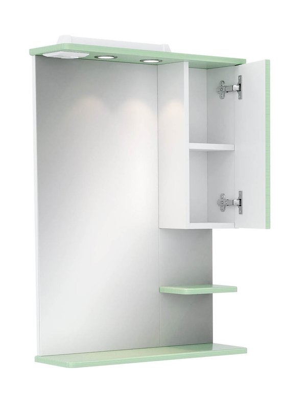 Зеркало со шкафчиком Onika Элита 60.01 R свет, олива