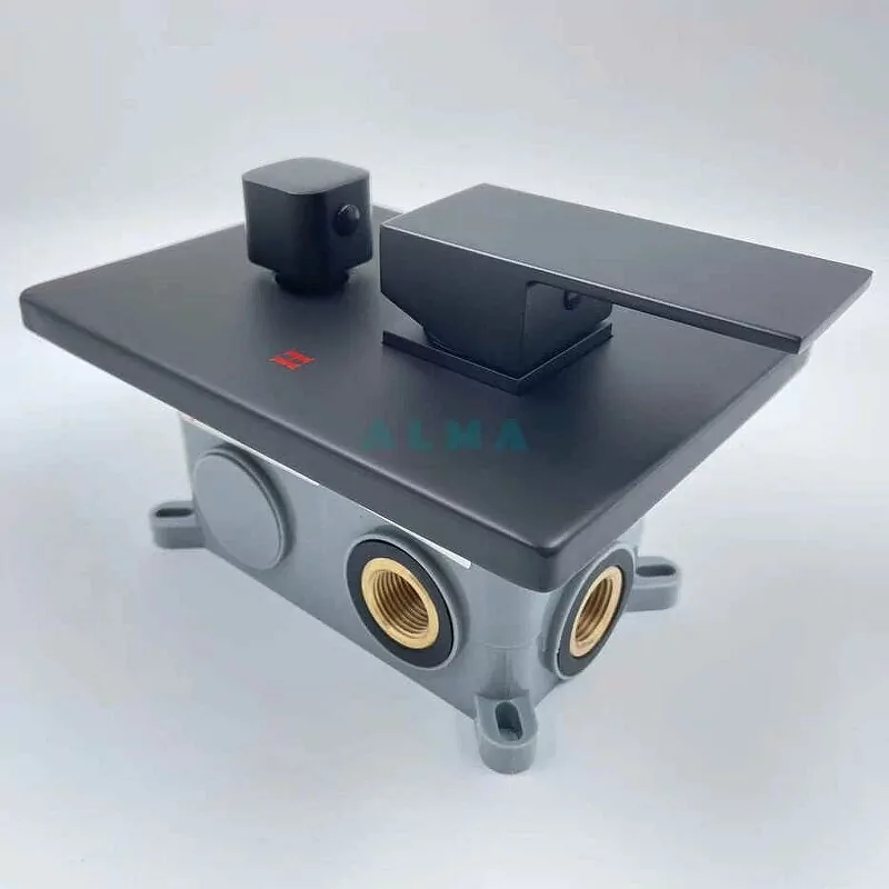 Душевой комплект ALMAes Leine TVZ-0810 черный матовый