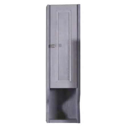 Шкаф навесной ASB Woodline Гранда 24 R, с открытой полкой, Grigio