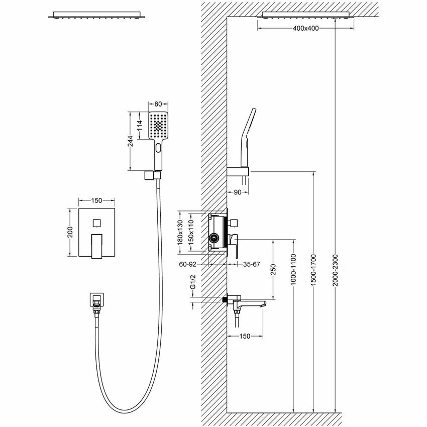 Душевой комплект Timo Selene SX-2039/00SM хром