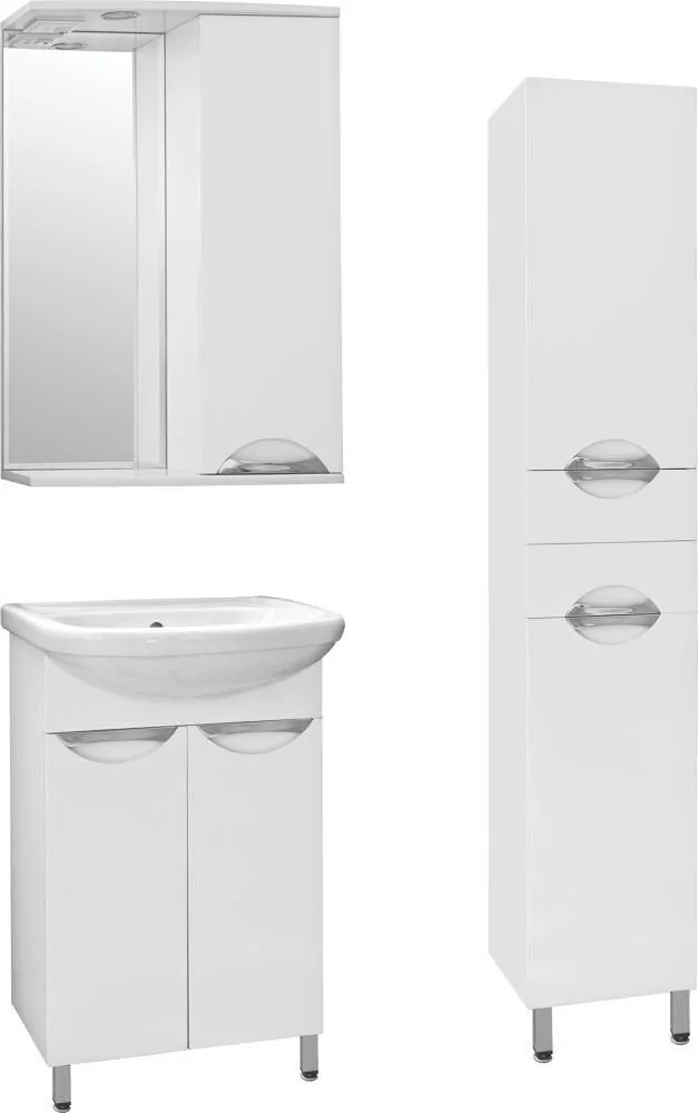 Пенал Style Line Жасмин 36 напольный, белый