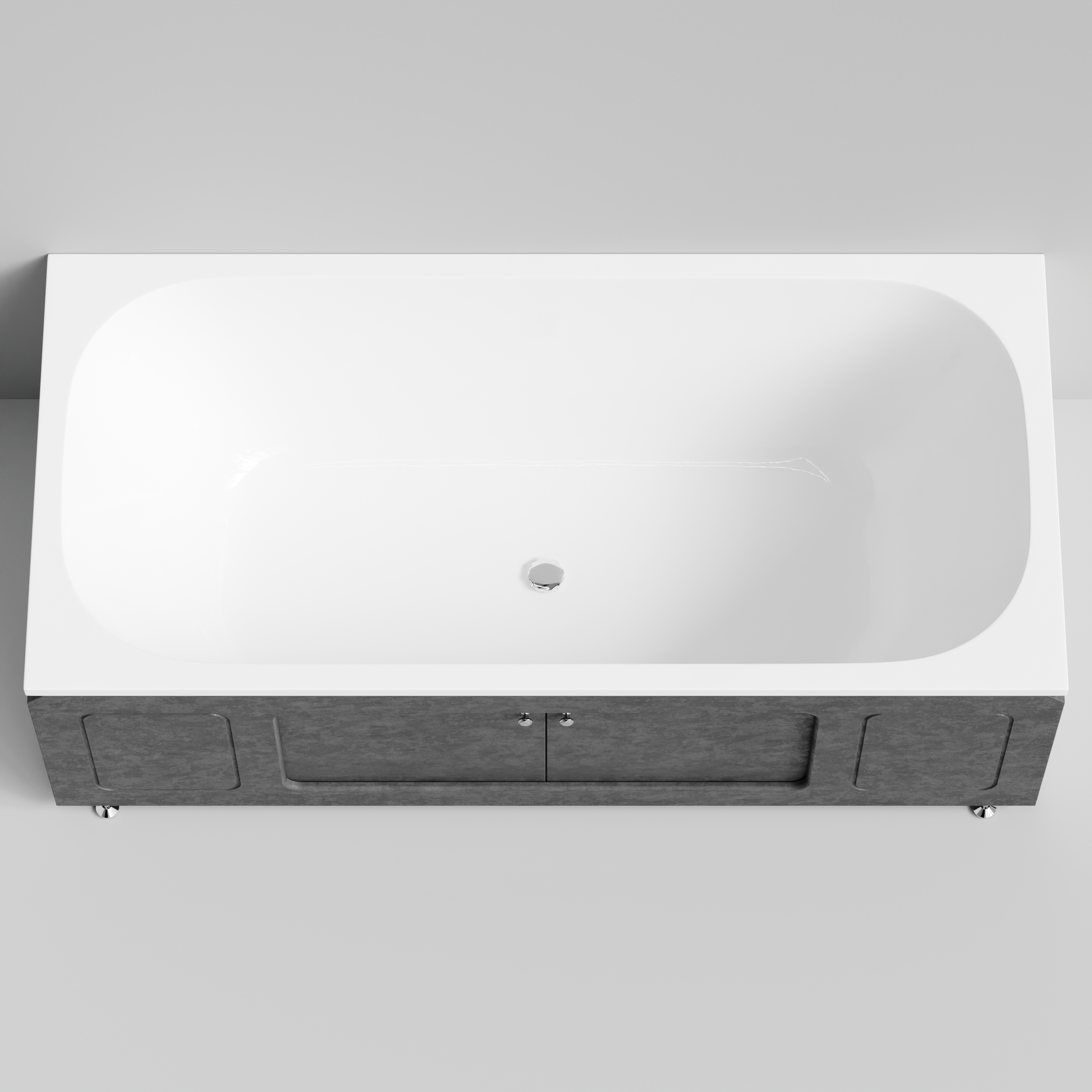 Экран под ванну Vod-ok Лидер 180 раздвижной Серый камень