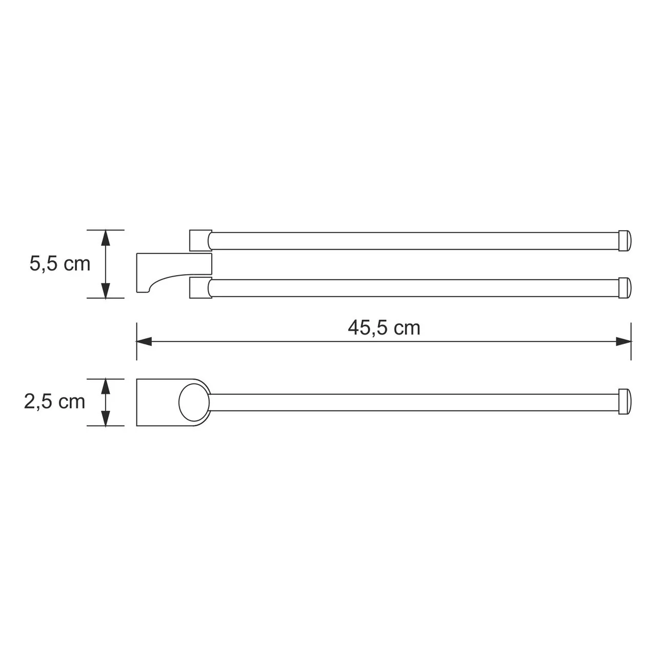 Полотенцедержатель WasserKraft Kammel K-8331 хром