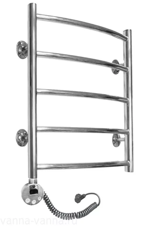 Полотенцесушитель электрический Domoterm Калипсо П5 500x700 EL левый, с терморегулятором, хром