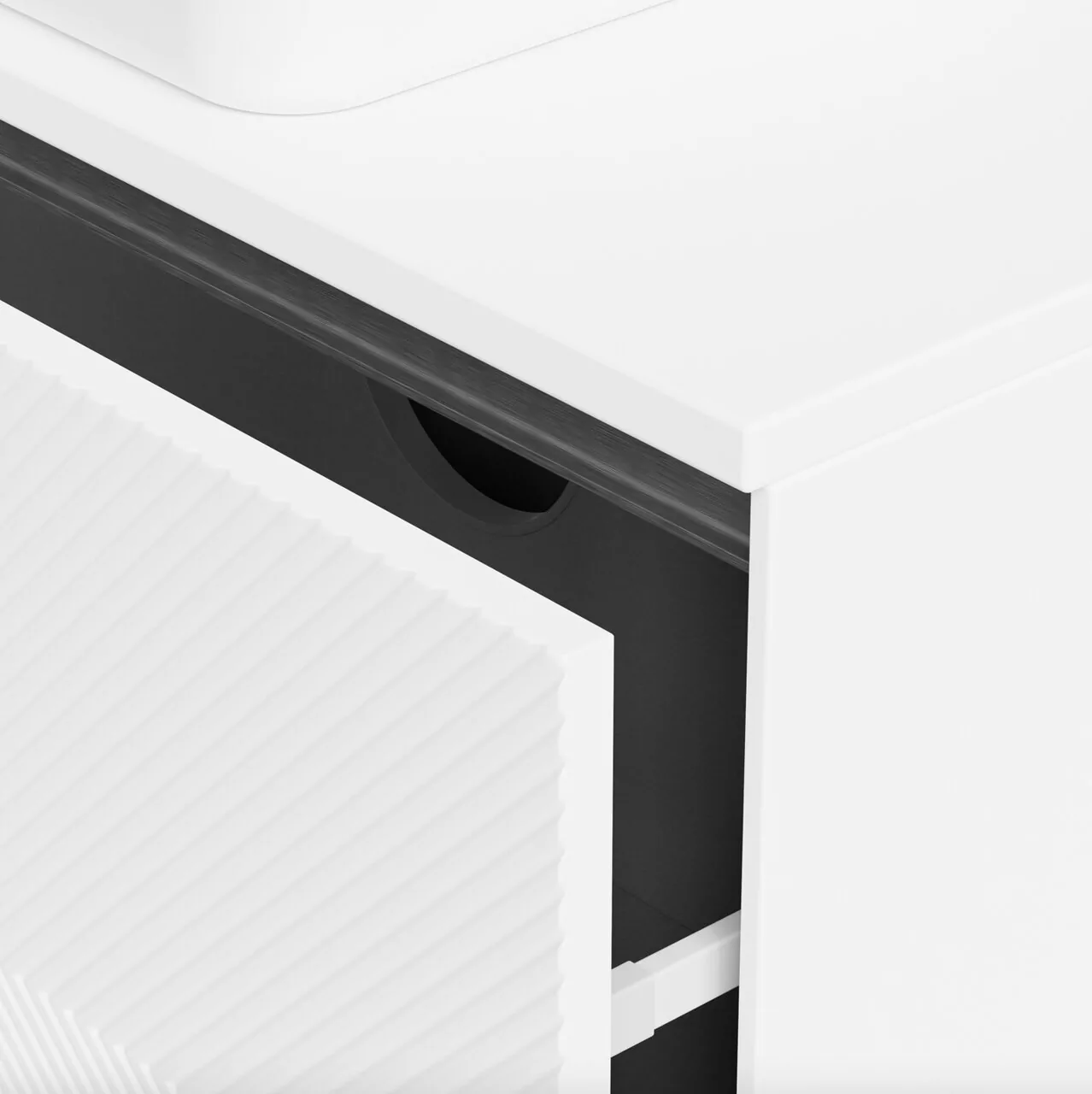 Тумба подвесная Vod-ok Соло 100 с раковиной Олимпия 560, белый + 7 цветов от магазина Vanna-Vanna.ru!