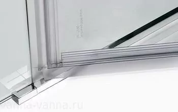 Душевой уголок WasserKraft Aller 10H10L 120х100 прямоугольный, без поддона, прозрачное стекло, хром