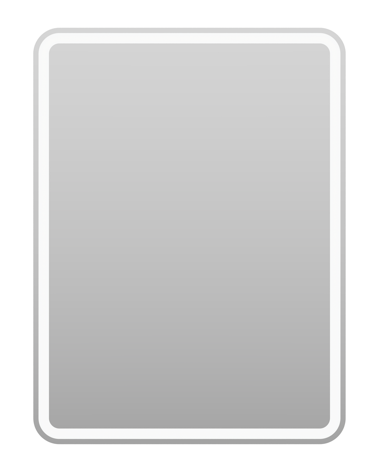 Зеркало Misty 3 Неон 600x800 (сенсор на корпусе)