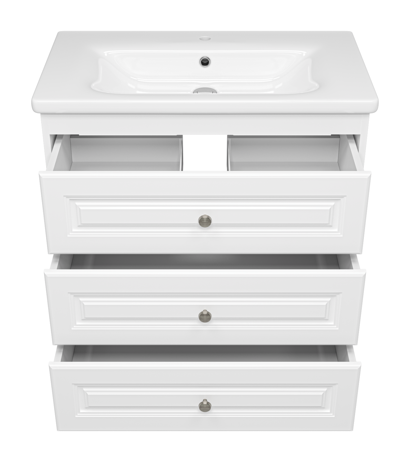 Тумба с раковиной Misty Ларго 80 белый