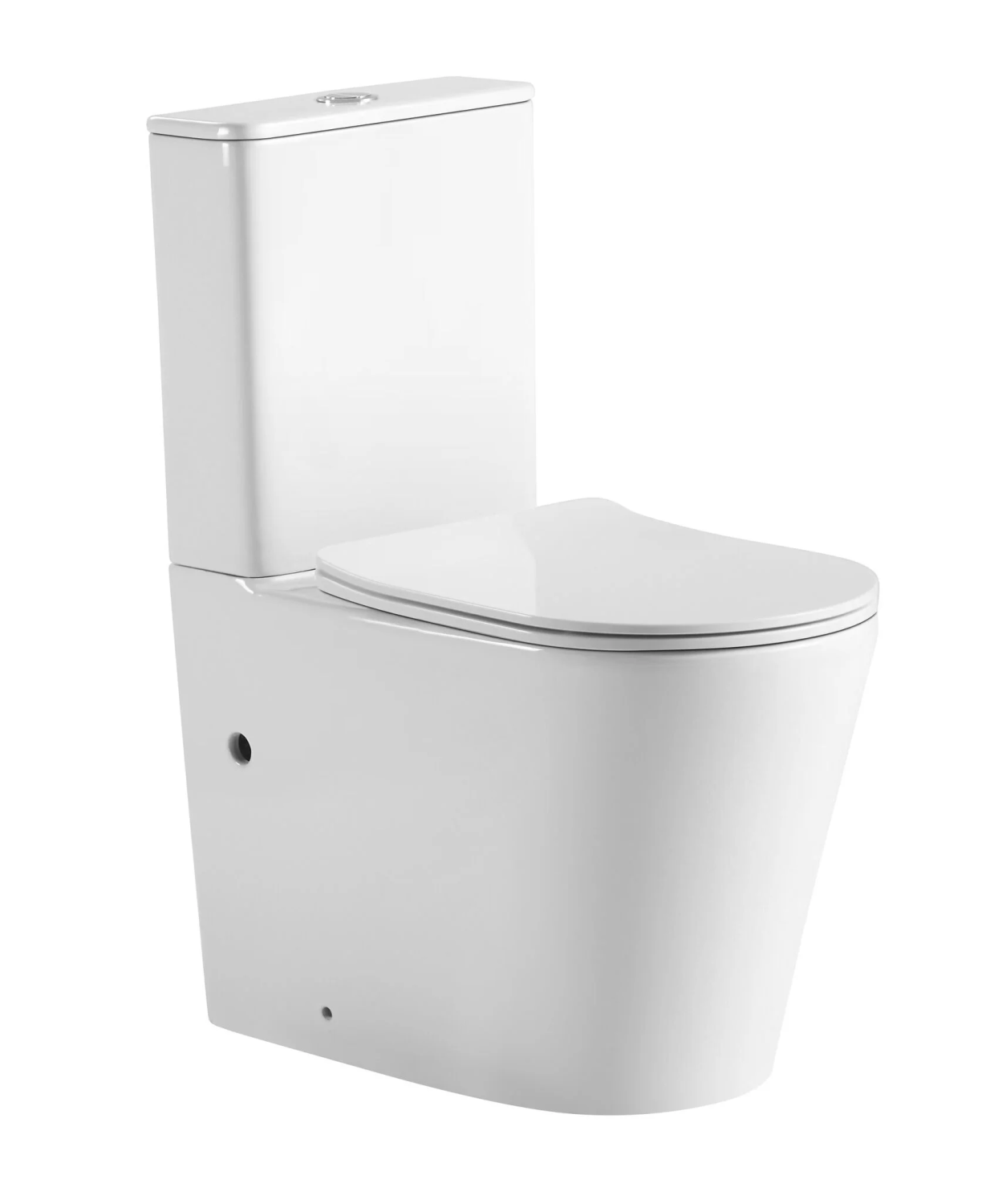 Унитаз SantiLine SL-5026 напольный, безободковый, торнадо, белый