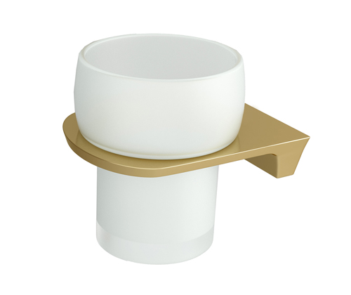 Стакан для щеток WasserKraft Aisch K-5928 матовое золото