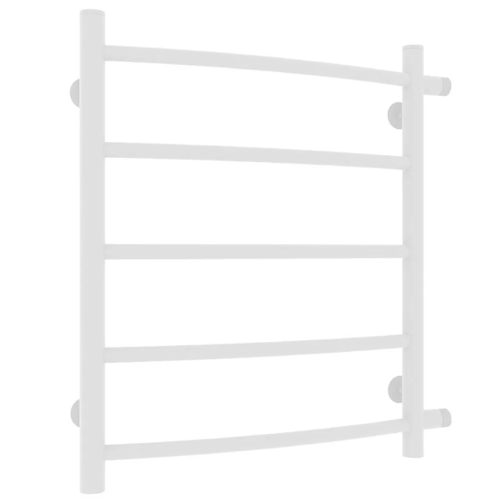 Полотенцесушитель водяной Laris Классик П5 500х600 МЦ 500-1 боковой, белый матовый