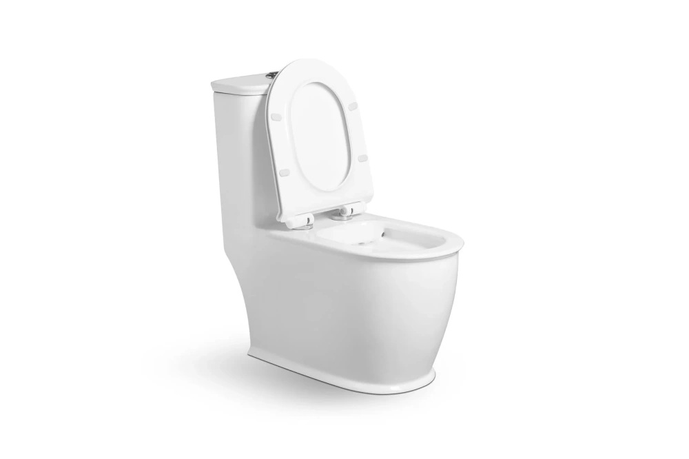 Унитаз SantiLine SL-5019 напольный, безободковый, моноблок, белый от магазина Vanna-Vanna.ru!