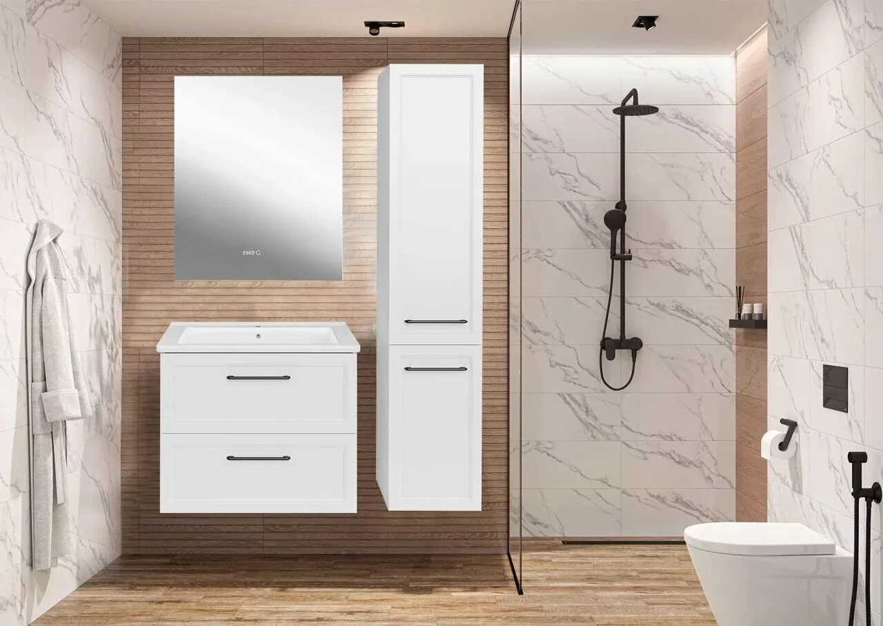 Пенал Асб-мебель Белмонти 35 L подвесной, белый