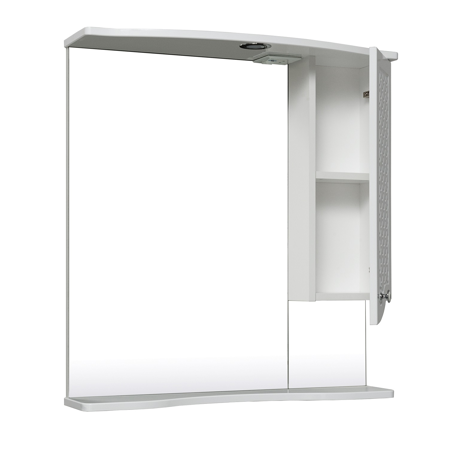 Зеркало-шкаф Runo Милано 65 R, белый