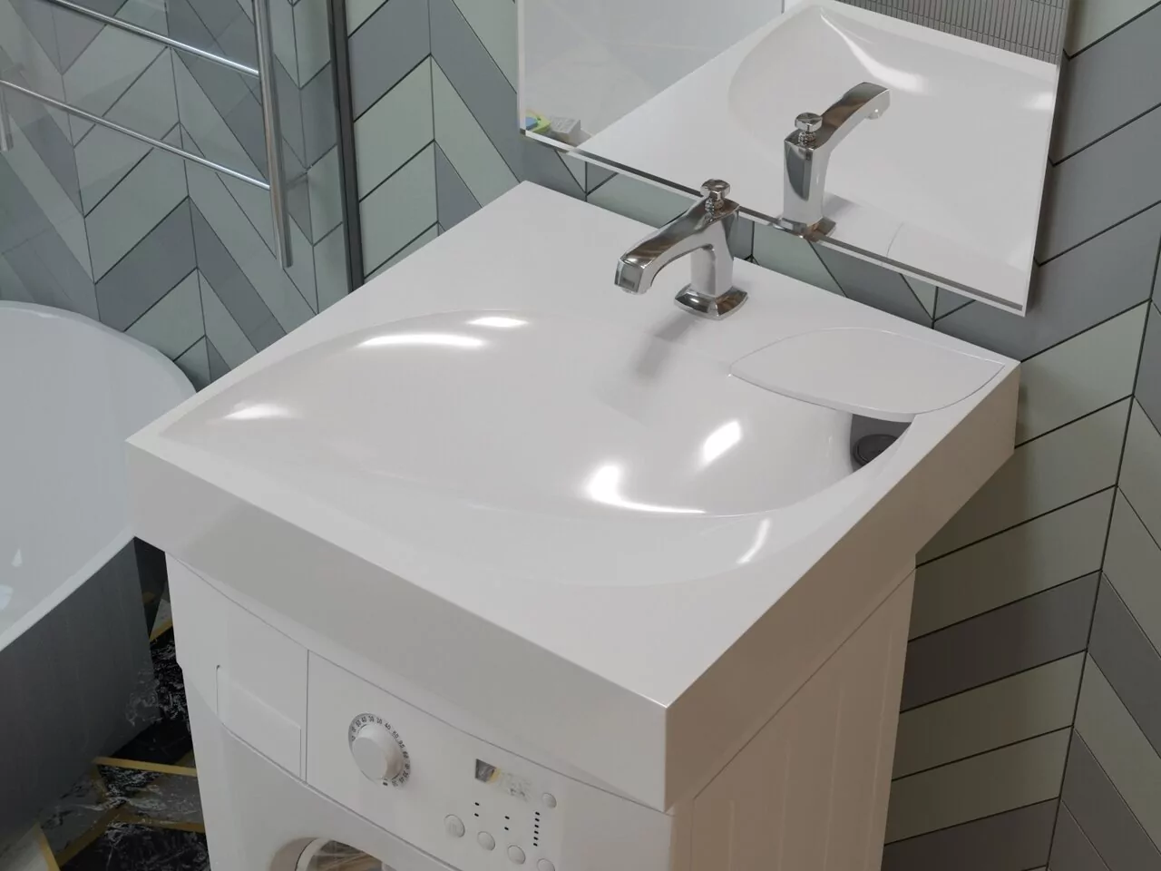 Раковина Madera List 60х60 белая от магазина Vanna-Vanna.ru!