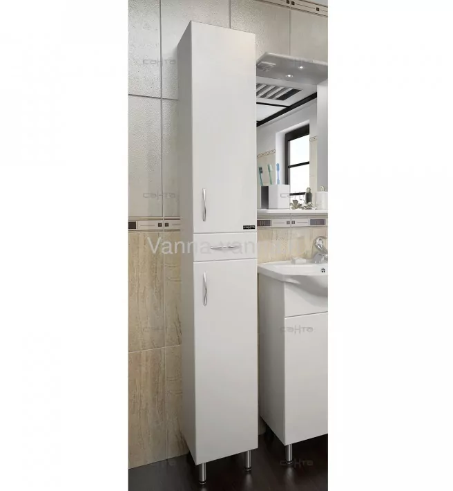 Пенал Санта Стандарт 30 R напольный, белый