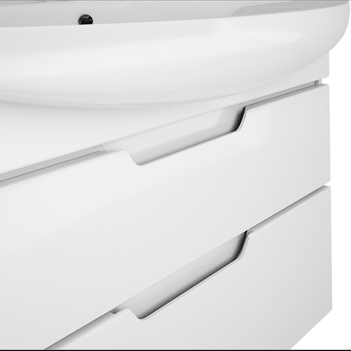 Тумба с раковиной напольная Dreja Laguna Plus 105 см, белый