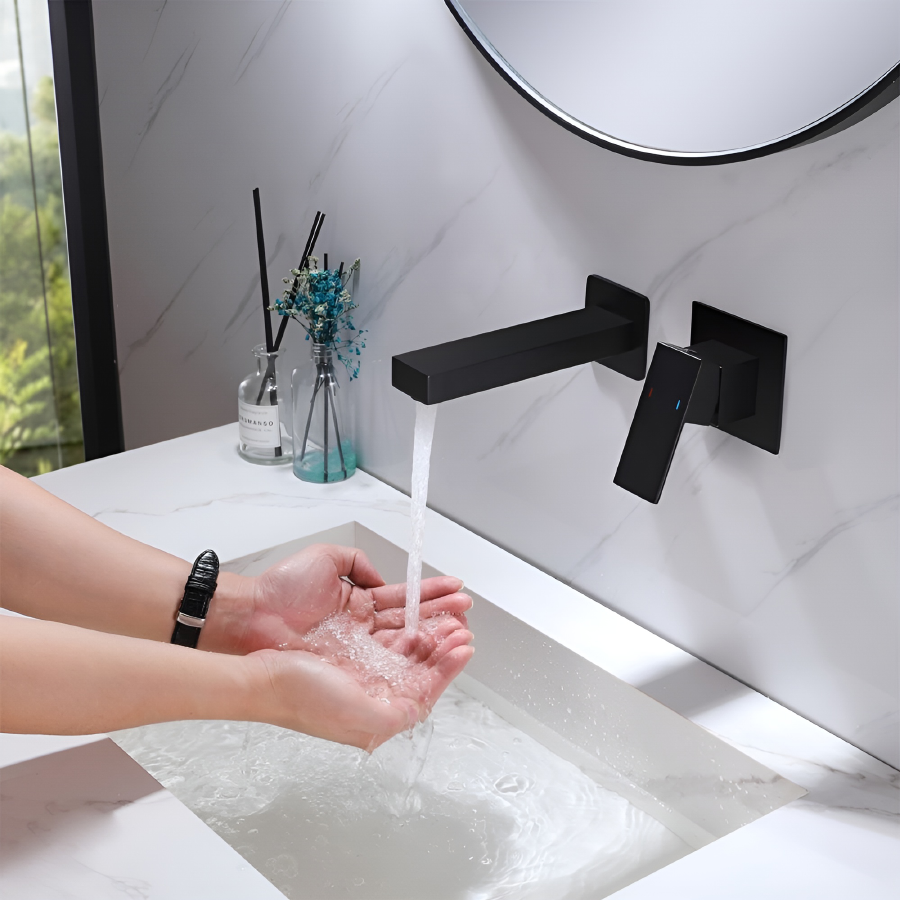 Смеситель для раковины ALMAes Liva TVZ-1845 черный матовый