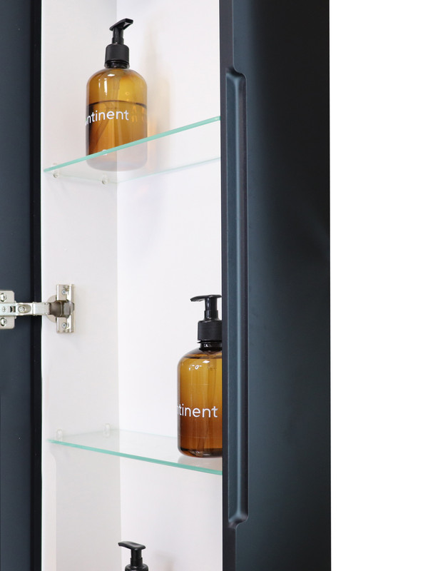 Пенал EQUIL Eltoro подвесной black LED 360х156