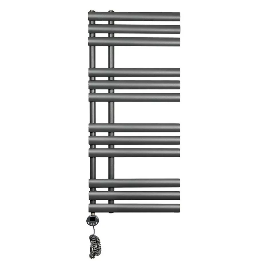 Полотенцесушитель электрический Domoterm Гамма П12 500х1130 EL левый, графит